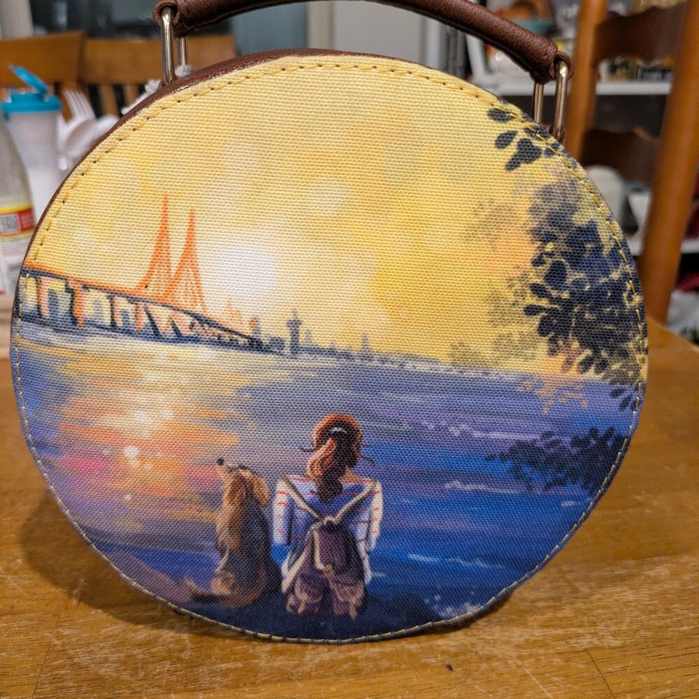 Kalankit Round Box Sling Bag | Artistic Travel Crossbody